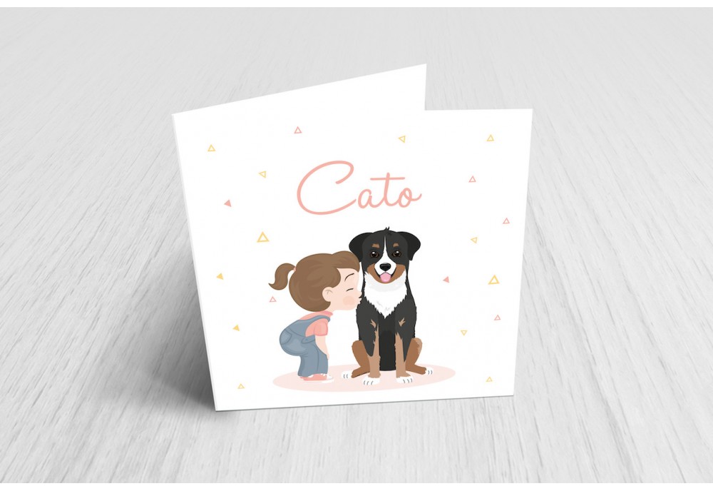 Kusje aan hond Kusje aan hond